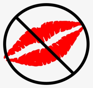 No Kiss Zone Clip Art - Lips Clip Art, HD Png Download, Free Download