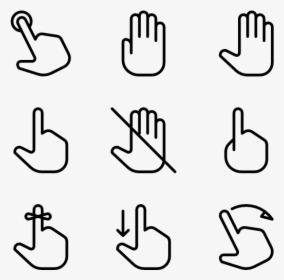 Touch Gestures, HD Png Download, Free Download
