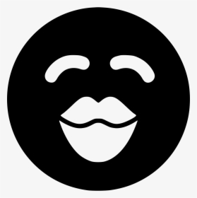Lips Kiss - Circle Black Twitter Logo Png, Transparent Png, Free Download