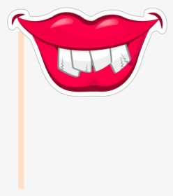 Lip Clipart Drawn - Sexy Lips Photo Booth Props, HD Png Download, Free Download