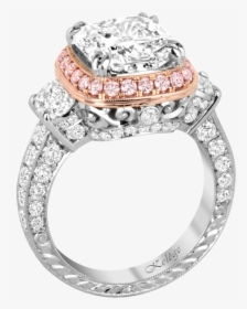 Rose Gold And Platinum Engagement Ring, HD Png Download, Free Download