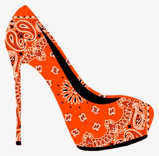 High, Heel, Stiletto, Shoe, Fashion, Style, Paisley - Stilettoo Png, Transparent Png, Free Download