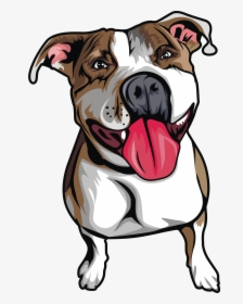 Pitbull Clipart Street Dog - Cartoon Pitbull Transparent, HD Png Download, Free Download