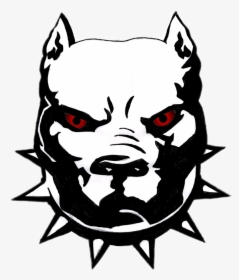 Transparent Pitbull Clipart - Black And White Pitbull Logo, HD Png Download, Free Download