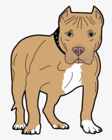 Pitbull Cartoon Transparent Clipart , Png Download - Caricatures Of Cute Pittbull Puppy Transparent Background, Png Download, Free Download