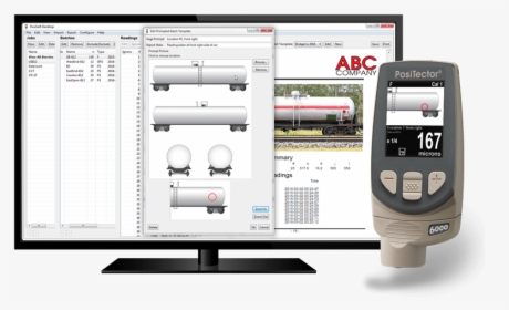 Positest Dft Coating Thickness Gage - Led-backlit Lcd Display, HD Png Download, Free Download