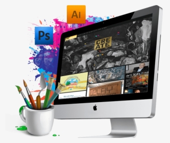 Creative Web Design Png - Graphic Designing Institute In Delhi, Transparent Png, Free Download