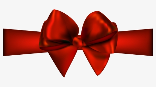 Red Ribbon With Bow Png Clip Art - Red Ribbon Transparent Background, Png Download, Free Download
