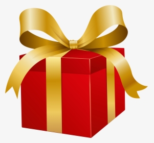 Red Present Box Png Clip Art - Red Gift Box Png, Transparent Png, Free Download