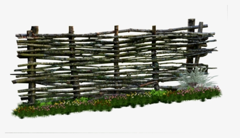 Transparent Picket Fences Clipart - Transparent Wooden Old Fence, HD Png Download, Free Download