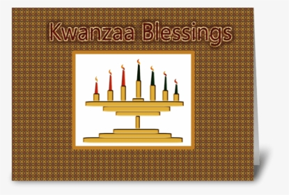 Kwanzaa Kinara Greeting Card - Kwanzaa, HD Png Download, Free Download