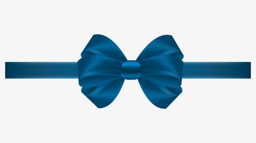 Blue Gift Bow Png Download - Red Ribbon Bow Transparency, Transparent Png, Free Download