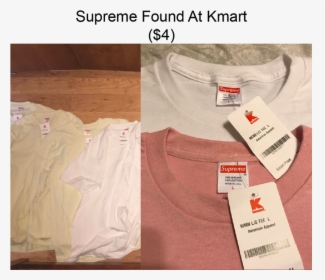 Supreme Kmart Blanks Found With Supreme Tags At Kmart - American Apparel T Shirts Supreme, HD Png Download, Free Download