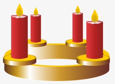 Fourth Advent Advent Advent Wreath Candles - Candle Clipart Advent First, HD Png Download, Free Download