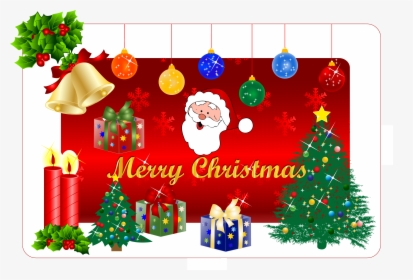 Christmas Gift Vector - Christmas Wallpaper Santa Claus, HD Png Download, Free Download