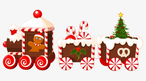 Soloveika Gingerbread Clip - Transparent Christmas Train Png, Png Download, Free Download