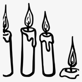 Transparent Candle Clipart - Candles Clipart Black And White, HD Png Download, Free Download