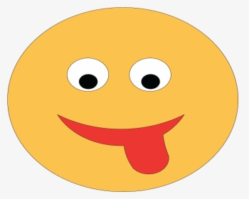 Emoji Tongue, 100 Cm - Smiley, HD Png Download, Free Download
