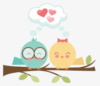 Cute Winter Bird Clipart - Cute Love Bird Clipart, HD Png Download, Free Download