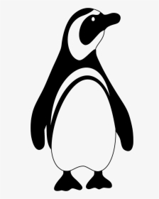 Silhouette Penguin Clipart Black And White, HD Png Download, Free Download