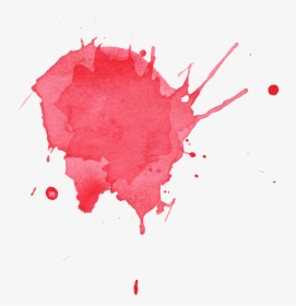 Transparent Black Paint Splatter Png - Transparent Watercolor Splash Red, Png Download, Free Download