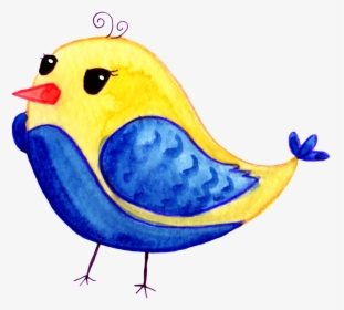 Hand-painted A Cute Bird Png Transparent - Bluebird, Png Download, Free Download