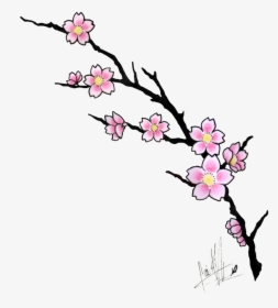 Clip Art Cherry Blossom Tattoos Tattoo - Cherry Blossoms Tattoo Design, HD Png Download, Free Download