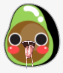 Winking Avocado Emoji Kik Png Image With No - Kik Avocado Png, Transparent Png, Free Download