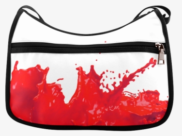 Glossy Red Paint Splash Crossbody Bags - Handbag, HD Png Download, Free Download
