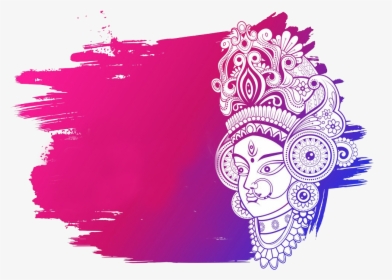 Navratri 2018 Jai Mata Png - Happy Durga Puja 2019, Transparent Png, Free Download