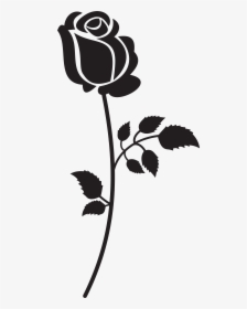 Doberman Silhouette Png Clip Art Image Cameo - Silhouette Beauty And The Beast Rose, Transparent Png, Free Download