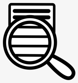 Loupe Lens Zoom Magnifier Png Image - Reading Clipart Black And White, Transparent Png, Free Download
