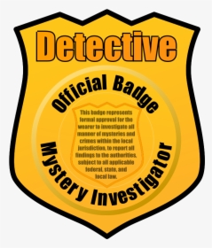 Clip Art Detective Badge, HD Png Download, Free Download