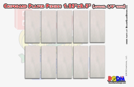 10 Chipboard Player Pieces, Make Your Own Game Pieces - Composite Material, HD Png Download, Free Download