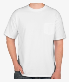 Custom Comfort Colors 100% Cotton Pocket T Shirt - White T Shirt Design, HD Png Download, Free Download