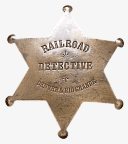 Rail Road Detective Badge - Badge, HD Png Download, Free Download