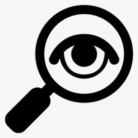 Free Download, Png And Vector - Magnifying Glass Eye Icon, Transparent Png, Free Download