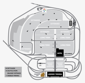 Gold Key Lot - Arrival Pittsburgh Airport Map, HD Png Download, Free Download