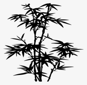 Tree At Getdrawings Com - Bamboo Leaves Silhouette Png, Transparent Png, Free Download