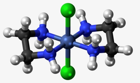 Dichlorobis Nickel(ii) 3d Ball - Dichlorobis Ethylenediamine Nickel Ii, HD Png Download, Free Download