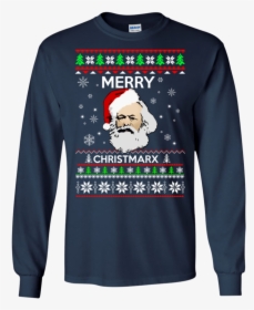 Karl Marx Merry Christmarx Ugly Sweater, Hoodie - Dilly Dilly Bud Light Sweater, HD Png Download, Free Download