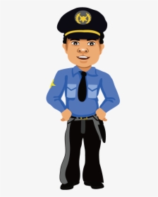 Cartoon Police Officer - Police Officers Png, Transparent Png, Free Download