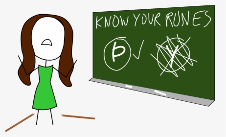 Chalkboard Thorn - Cartoon, HD Png Download, Free Download