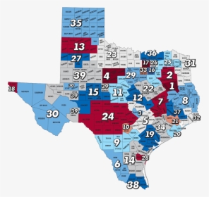 Texascouncil Map - Texas Community Mental Health Centers, HD Png Download, Free Download