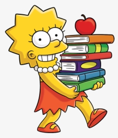 Background Simpsons Transparent Lisa Simpson - Lisa Simpson Books, HD Png Download, Free Download