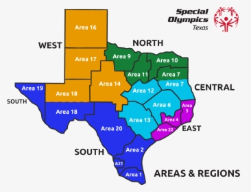 Texas Map - Special Olympics Texas Map, HD Png Download, Free Download