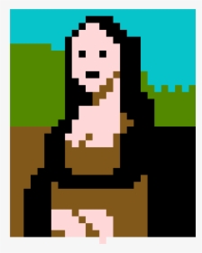 Pixel Art Monalisa Face, HD Png Download, Free Download
