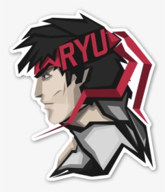 Homeless Warrior Sticker - Ryu Street Fighter Logo, HD Png Download, Free Download