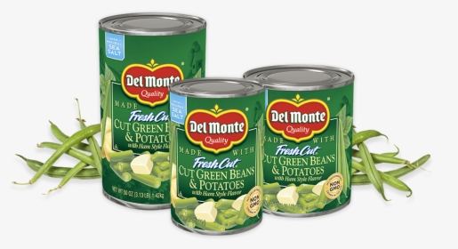 Blue Lake® Cut Green Beans And Potatoes With Ham-style - Del Monte Green Beans No Salt Added Label, HD Png Download, Free Download