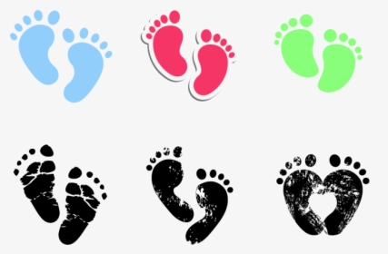 Vector Graphics Footprint Clip Art Image Drawing - Baby Footprints Clipart, HD Png Download, Free Download